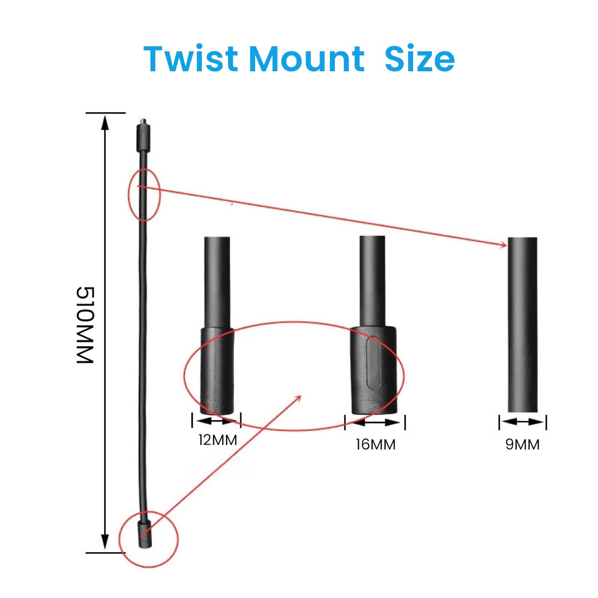 ZORBES Camera Mount for GoPro with 20 in Flexible Gooseneck | Indoor and Outdoor Use