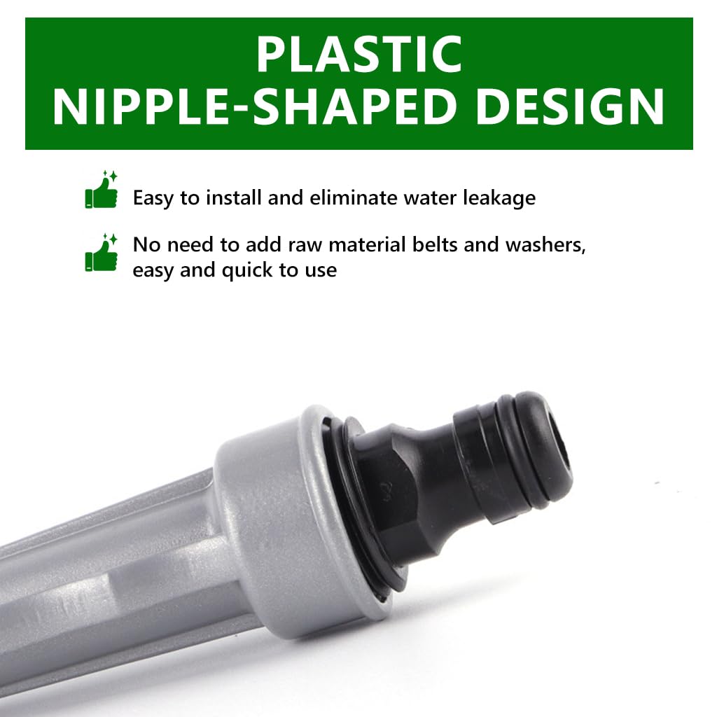 HASTHIP Water Spray Gun for Garden and Car Wash featuring 5.5 in Metal Body and Trigger Lock