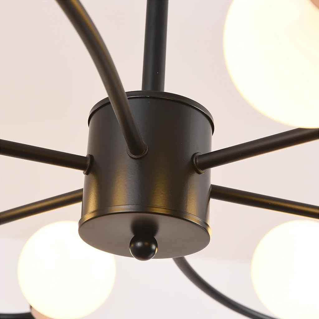 ELEPHANTBOAT Ceiling Light Fixture for Living Room with 6 Lights and 30.7 in Floral Design