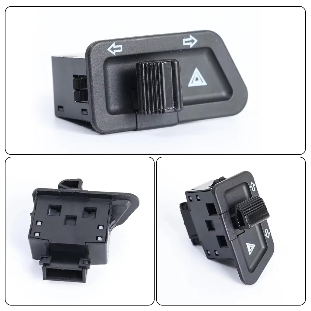 STHIRA Motorcycle Headlight Switch for E Bikes and Scooters with 3 Pin Double Flash Button | Easy Turn Signal Control