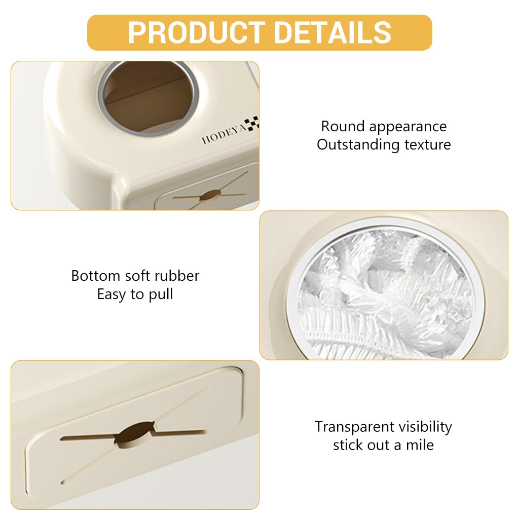 HASTHIP Kitchen Organizer for Food Covers and Paper Towels with Wall Mount Design | PP Construction and Clear Window for Easy Refill