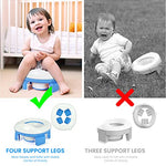 SNOWIE SOFT® Potty Seat for Kids 3-5 years, Portable Potty Seat for Kids Travel Baby Toilet Seat for Kids, Potty Training Seat Baby Potty Seat for 0 to 5 Years with Storage Bag & 20Pcs Trash Bag, Grey