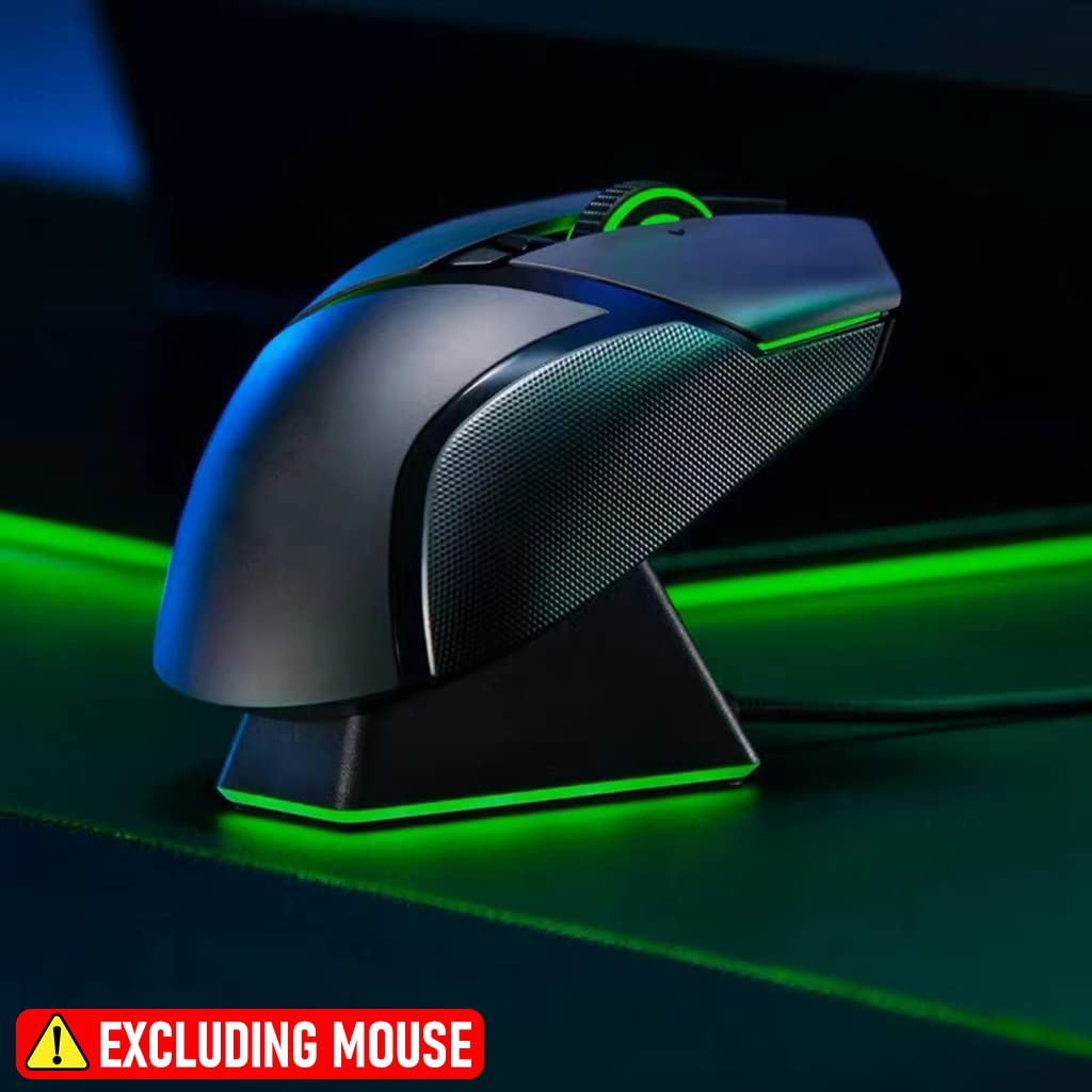 Verilux® Mouse Charging Dock for Razer Naga V2 HyperSpeed, Multi Protection Charging Dock Anti-Slip Base Mouse Charging Dock Compatible with DeathAdder V2 Pro, Naga Pro, Viper Ultimate