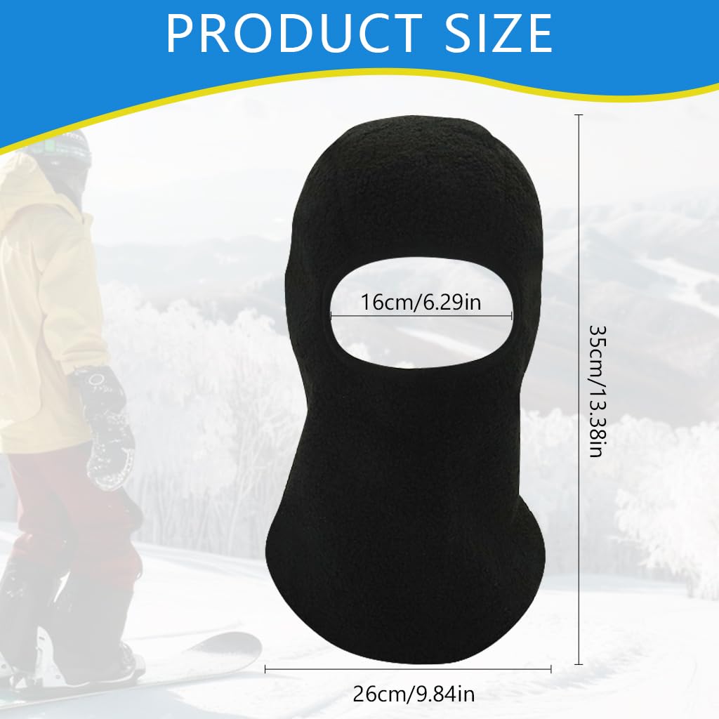 Proberos Balaclava for Winter Outdoor Activities with Windproof Thermal Fleece | Full Face and Neck Coverage for Men and Women