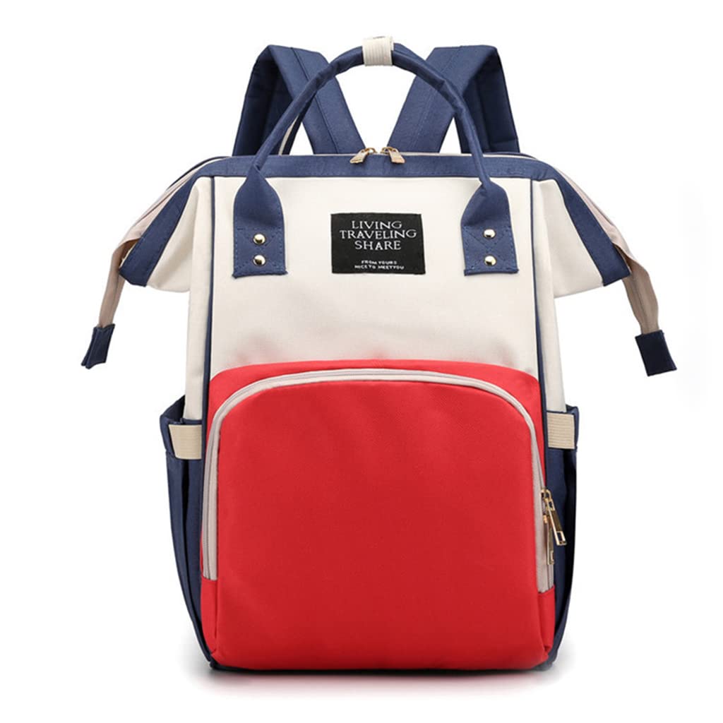 ZIBUYU Diaper Bag Backpack Mommy Large Capacity Diaper Bag with Thermal Insulation Design for Travel, Waterproof Printed Maternity Backpack Diaper Bag