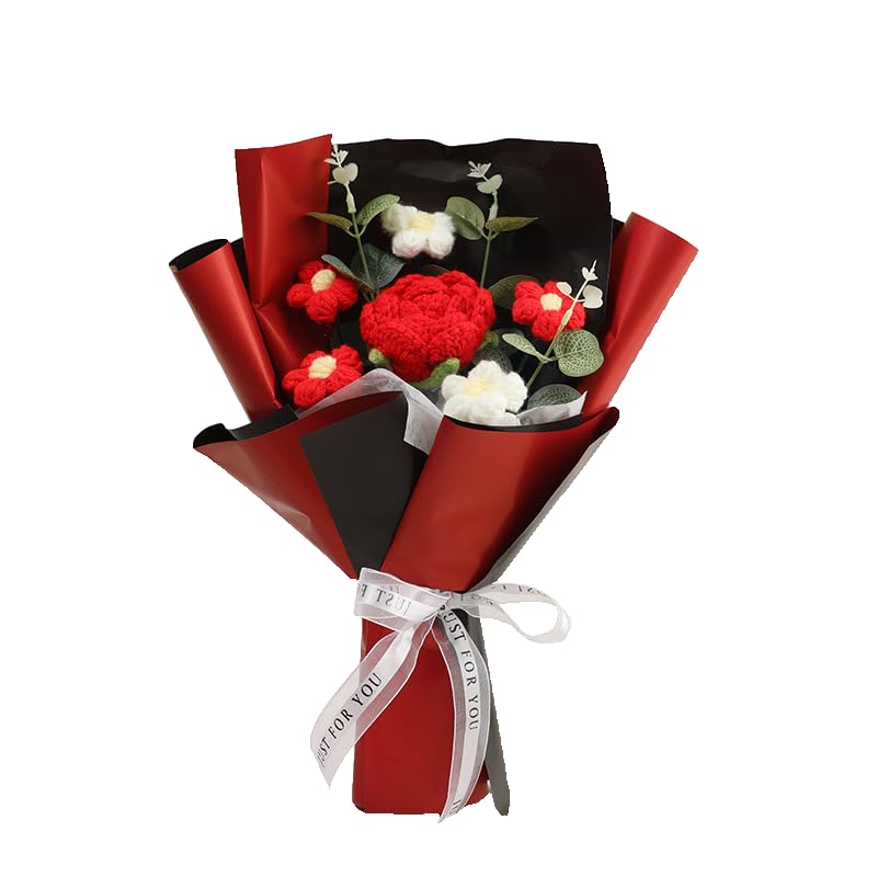 HASTHIP® Handmade Crochet Suowers Rose Daisy as a Gift for Lover