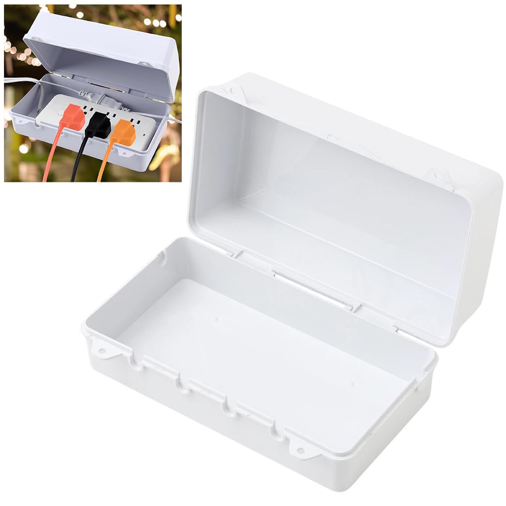 Serplex Enclosure Cover Case for Power Strip with Flip Up Lid 24.3x15x10cm | Waterproof Child Proof Safety Box