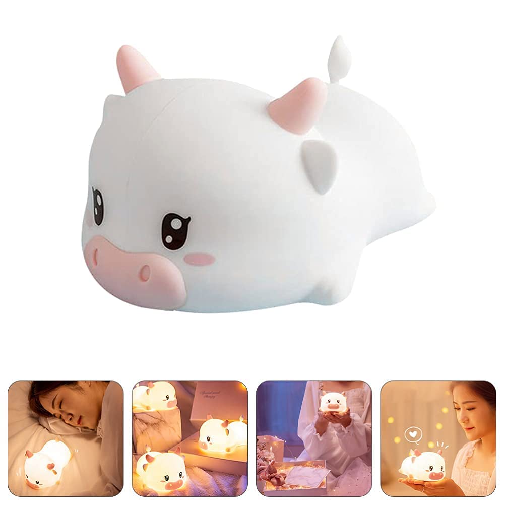Verilux Smile Duck Night Light for Kids with 1200mAh USB Rechargeable Battery | Soft Silicone Lamp for Bedroom