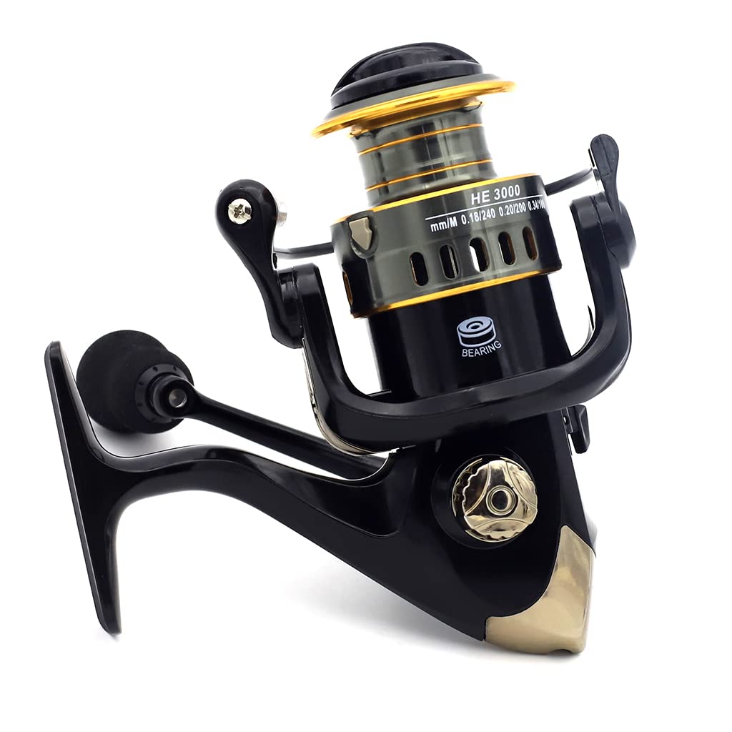 Proberos Spinning Fishing Reel for Sea and Freshwater with 11BB 5.2:1 Gear | Metal Body