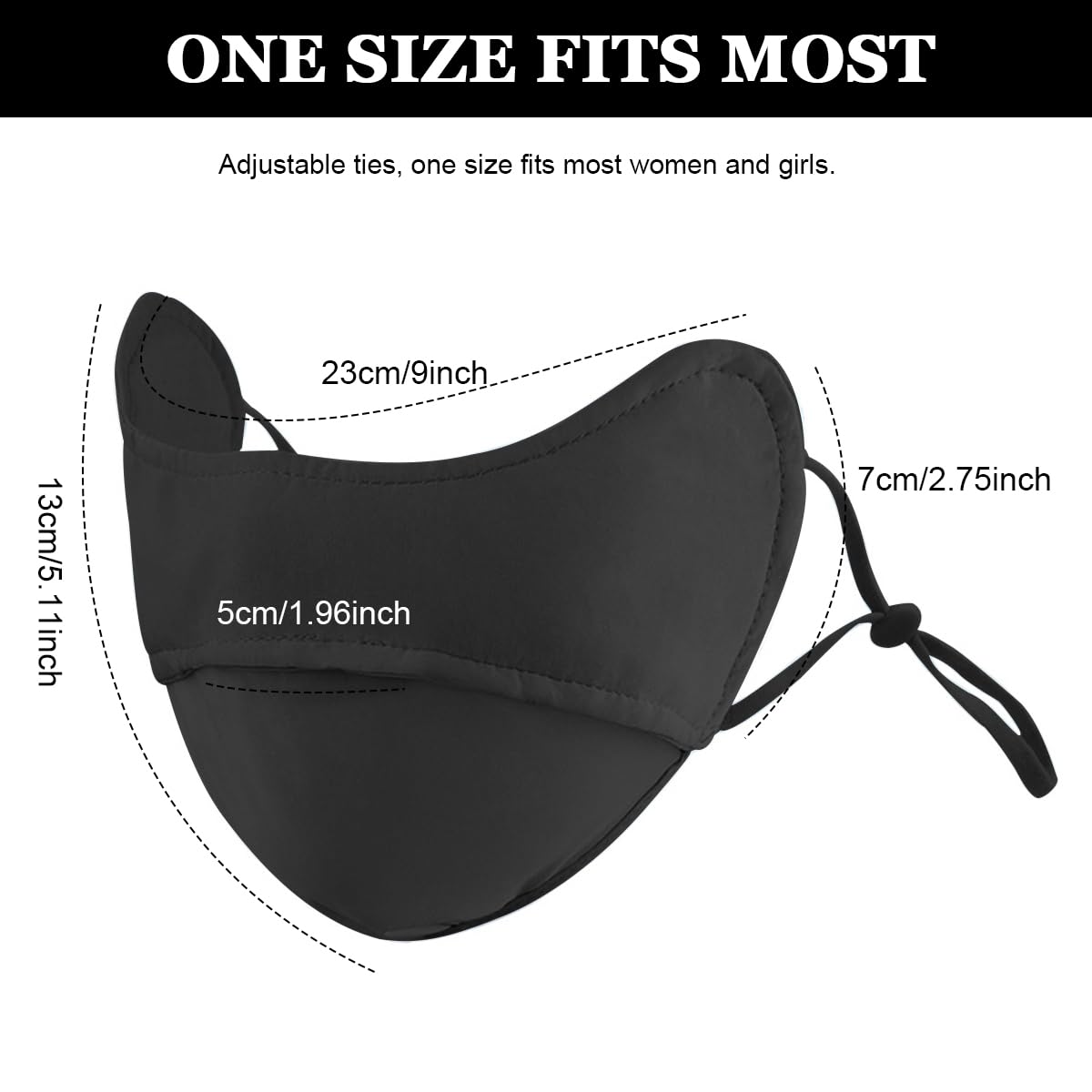 PALAY Sun Protection Face Cover for Women with Adjustable Drawstring Ear Loops | 2PCS Breathable Ice Silk Mask