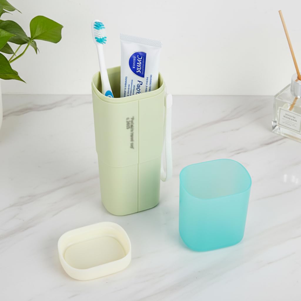 ZIBUYU Travel Wash Cup with Leak-Proof Snap-Lock Design and PP Material | Compact Toiletry Organizer