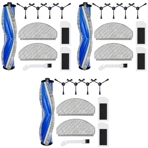 Verilux® Vacuum Cleaner Accessories for Ecovacs N20 Pro Robot Replacement with Main Brush, Side Brushes, Mop Cloth, Filters, Cleaning Detailing Brush 30PCS