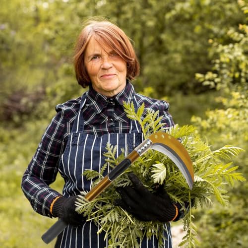 Optifit® 18 Inches Heavy Duty Hand Weeder for Weed Removal Carbon Steel Rubberized Anti-Slip Handle Design Multi Purpose for Harvesting Gardening Pruning Cutting 2PCS