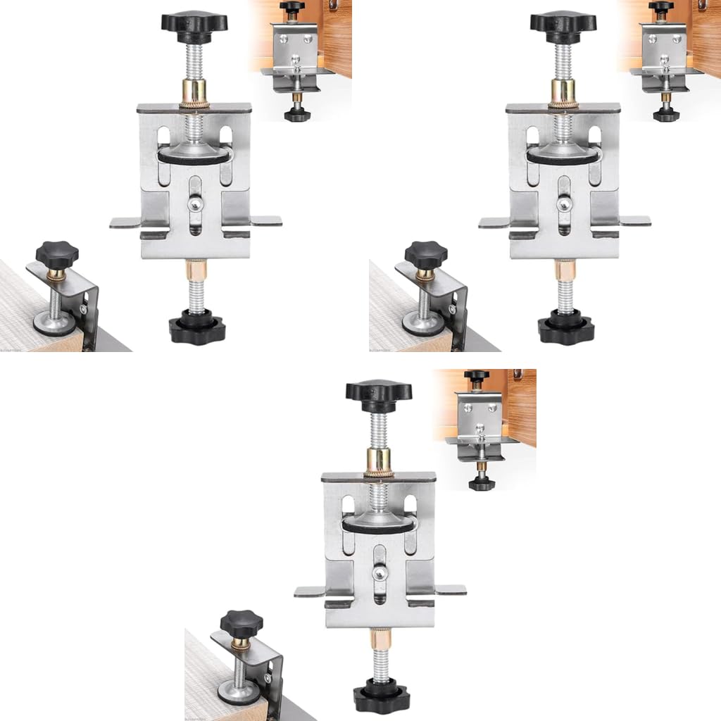 Serplex Cabinet Door Installation Jig for Professional Mounting with Adjustable Support | 3PCS Stainless Steel