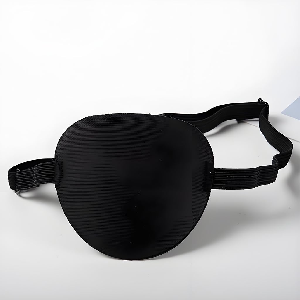 Zibuyu One Eye Mask for Amblyopia and Strabismus with 3D Concave Design 32–65 cm Adjustable Straps | Reusable for Kids and Adults