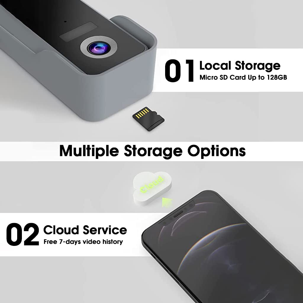 Video Door Bell for Home 1080P HD Wifi Smart Door Bell with 4500mAh Battery | IP66 Waterproof