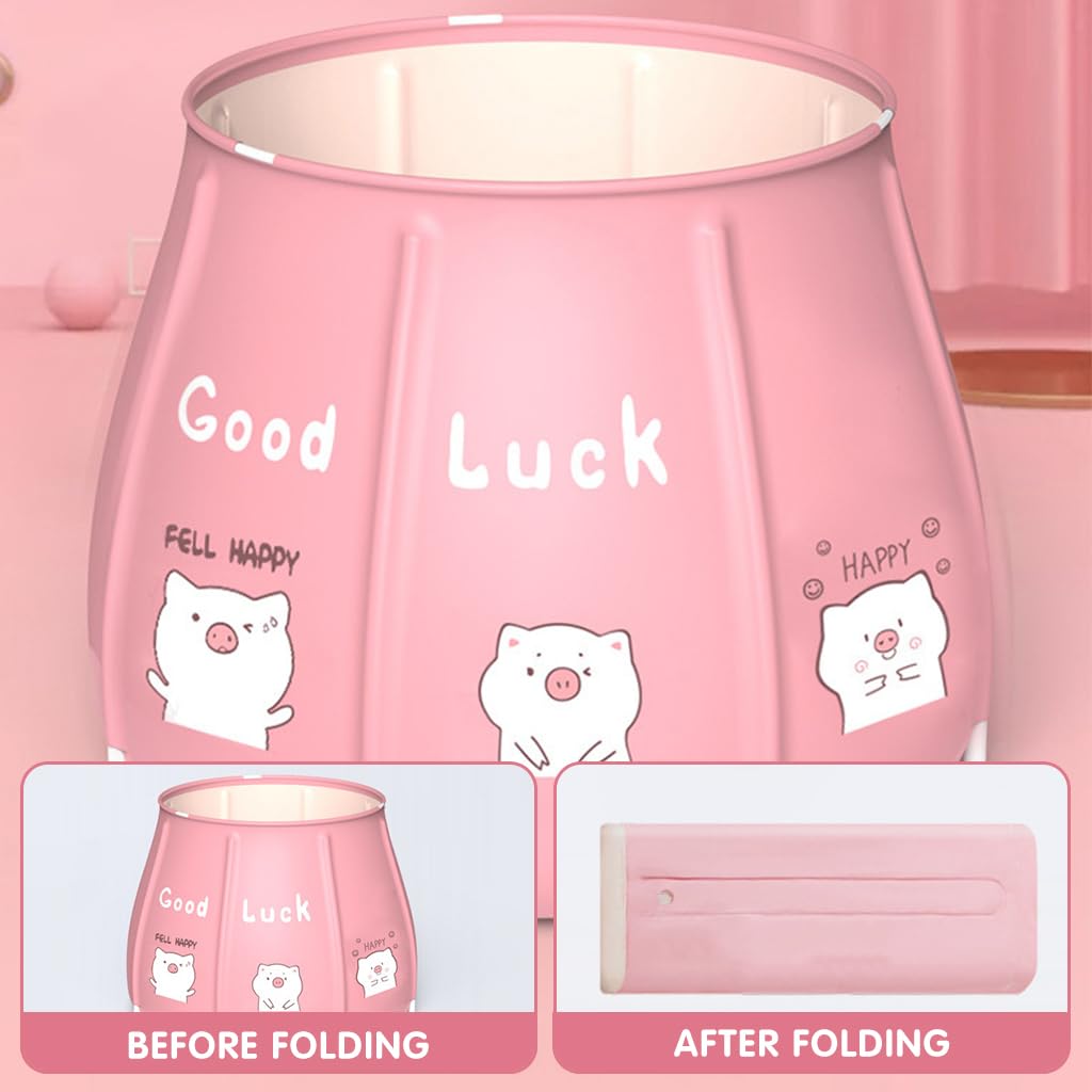 HANNEA Bath Tub for Cold Water Therapy with PVC Leakproof Design 70×70 cm | Foldable for Adults and Kids