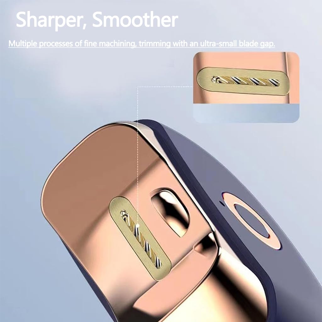 ZIBUYU Electric Nail Cutter for adults with 2-speed trimming and 300mAh rechargeable battery | ergonomic design