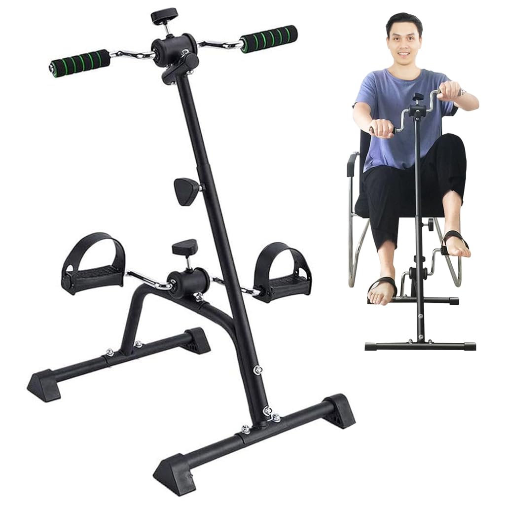 Proberos® Pedal Exerciser Bike Hand Arm Leg and Knee Peddler Adjustable Fitness Equipment for Seniors, Elderly Home Pedal Exercise Bike for Total Body, Adjustable Height & Resistance Pedal