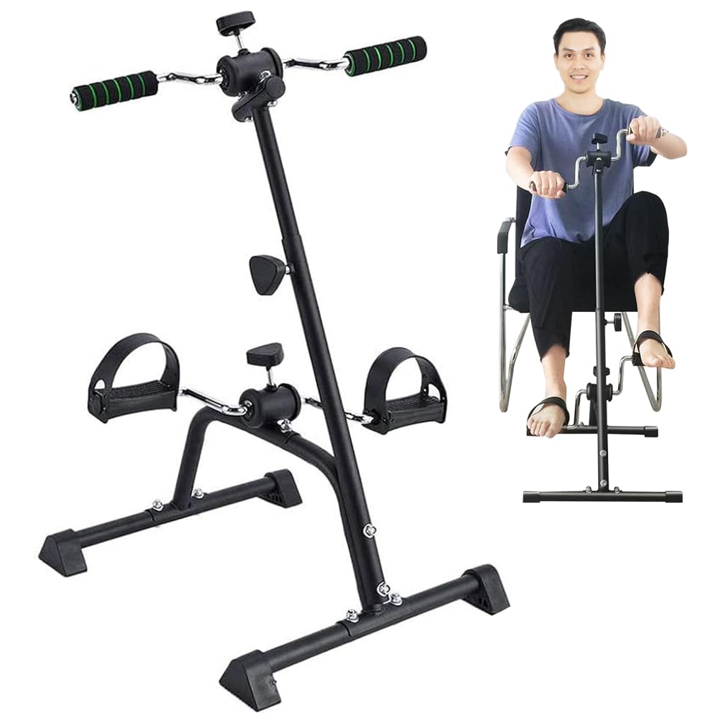 Optifit Pedal Exerciser Bike for Home Workout with Dual Hand Rockers and Adjustable Resistance