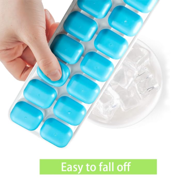 ZIBUYU Ice Cube Tray for Home Fridge and Freezer with 16 Cavities Silicone Mould | BPA‑Free