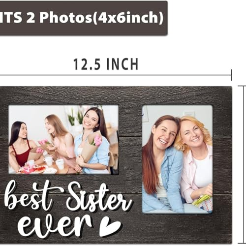 HASTHIP® Mothers Day Gift for Mom from Daughter/Son Mother Picture Frame Holds 2 4x6 Inches Photos