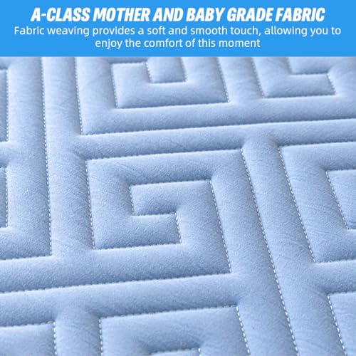 HASTHIP® 78.7'' x 59'' Bed Covers Queen Size - Waterproof Mattress Protector Queen Size Bed Mattress Protector Queens Sizes Ultra Soft Cooling Mattresss Cover, Blue