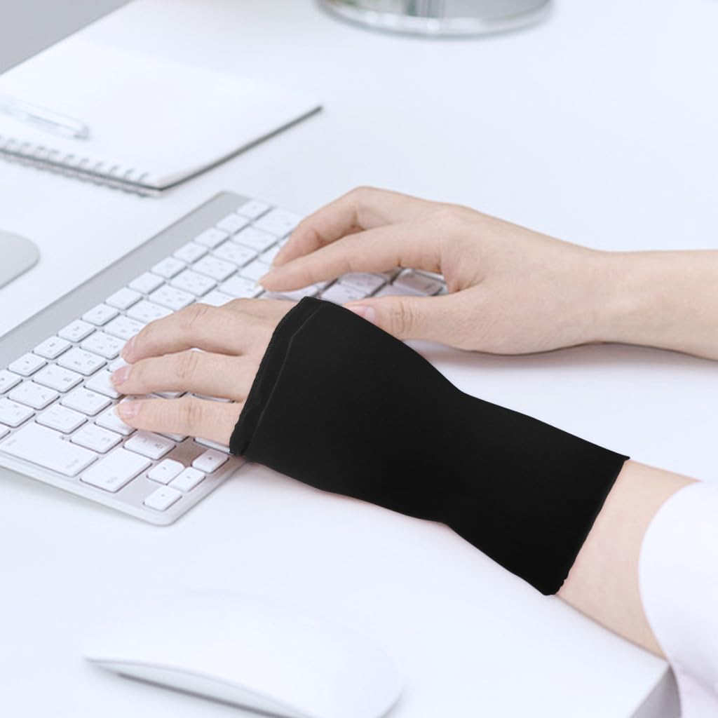 HANNEA Finger Arthritis Compression Gloves for Pain Relief featuring Reusable Gel Sleeve 2PCS