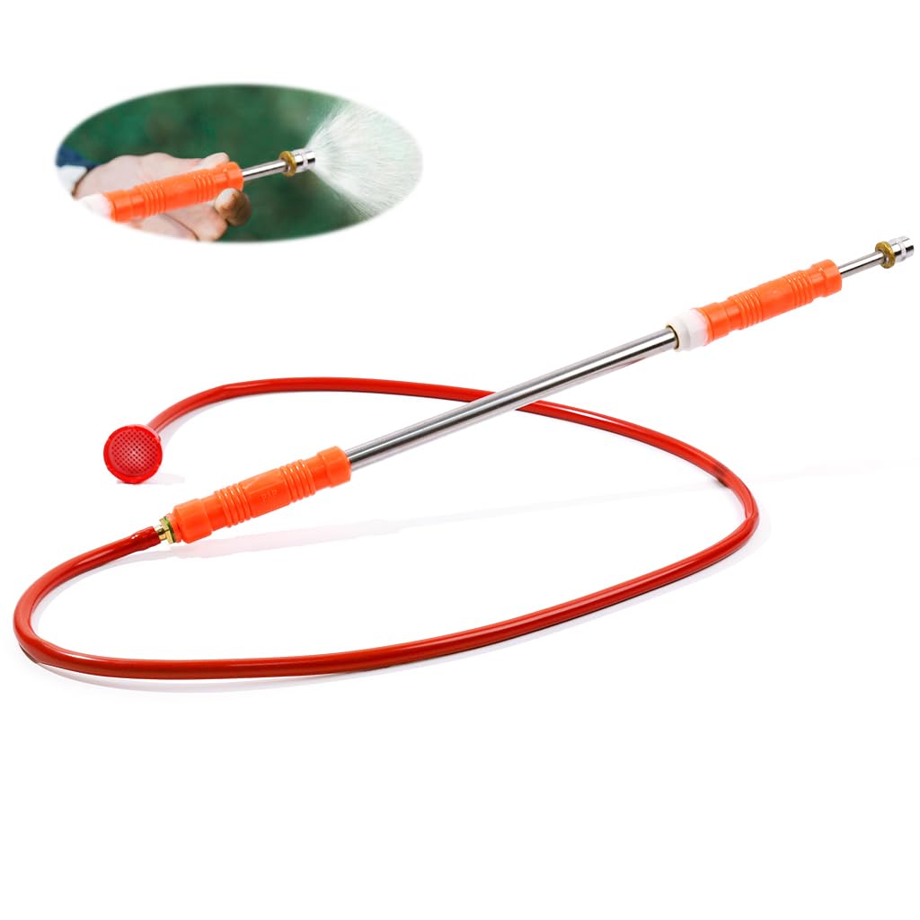HASTHIP Adjustable Manual Agriculture Sprayer for Gardening with 125cm Pipe and Brass Nozzle