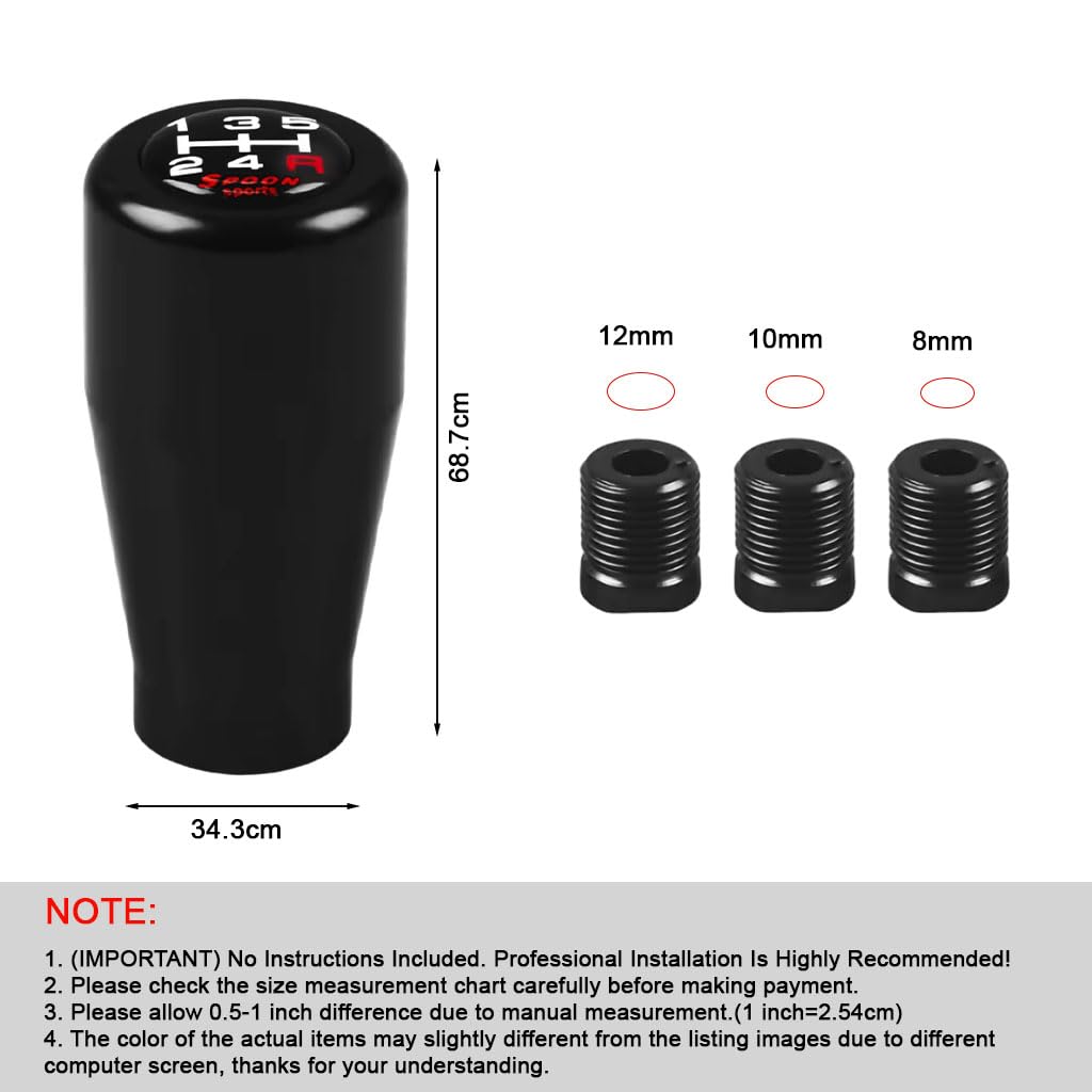 STHIRA Car Gear Knob for Manual Transmission with 5 Speed Design and Aluminum Alloy Build | Compatible with Suzuki Models