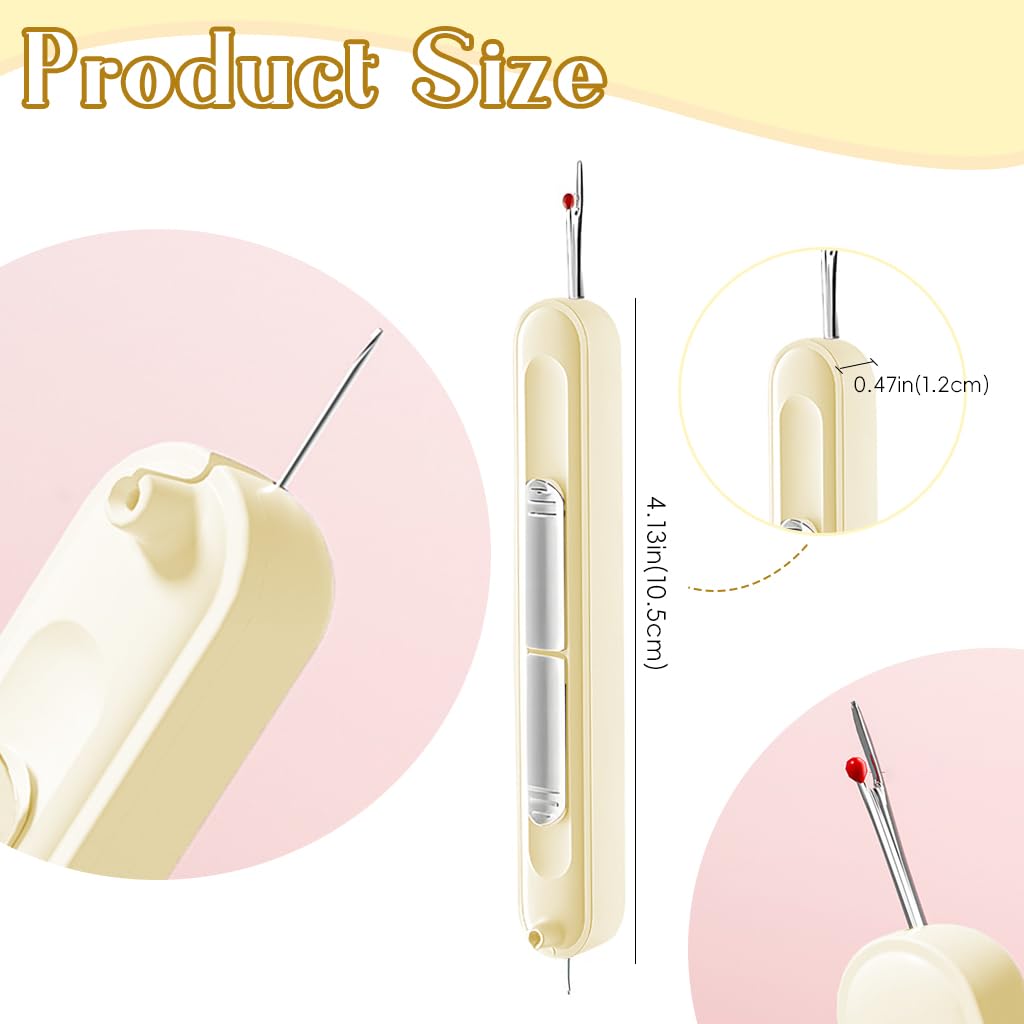 HASTHIP Needle Sewing Embroidery Kit for Fabric Stitch Removal with Double-Edged Cutter and 5 in Scissors | 6 Pcs Stainless Steel Tools