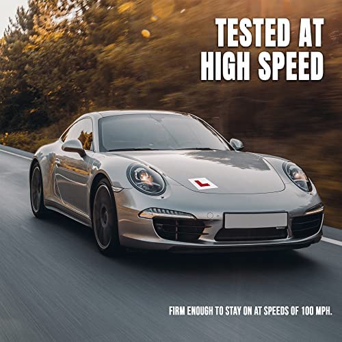 STHIRA Magnetic Learning Sticker for Car featuring Reflective 7 Inch L Board | 6PCS Set