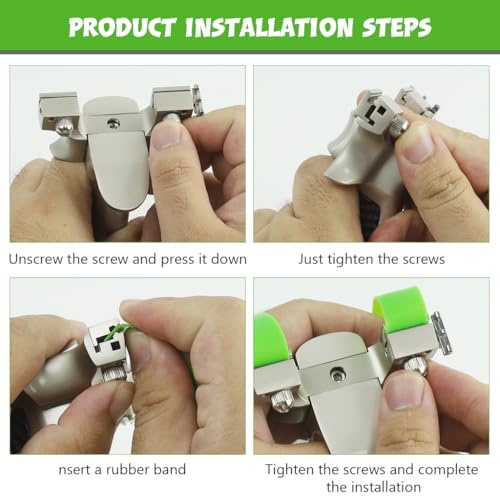 ZIBUYU® Slingshot with 3 Replacement High Elastic Flat Bands 2PCS