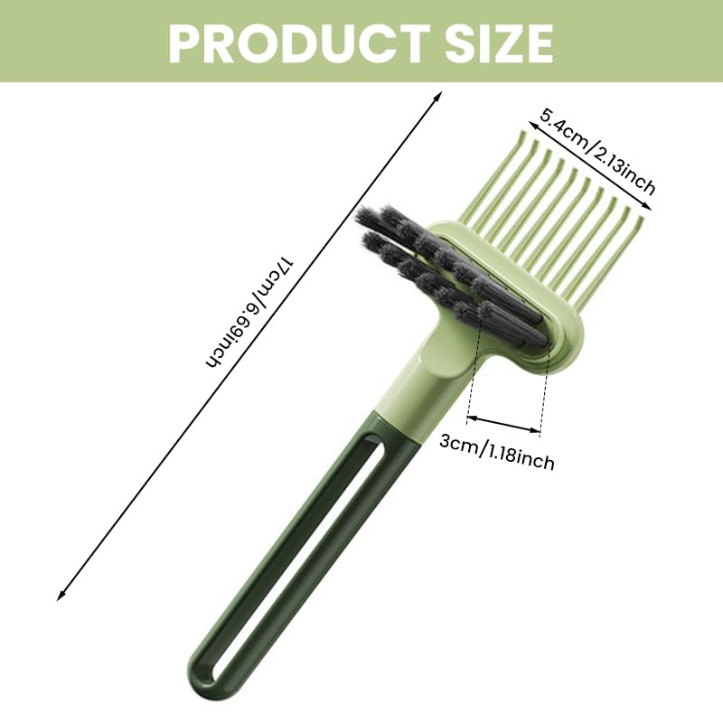 ZIBUYU Cleaner Brush for Hairbrushes with 2 in 1 Dual Head Design | Removes Hair and Dust