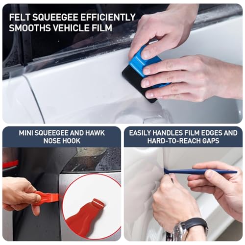 ZIBUYU® 27PCS Car Window Film Tint Squeegee Vinyl Wrap Tool Automotive Glass Protective Installation Kit for Window