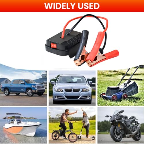 STHIRA® Compact Vehicle Jump Starter Secure 18-21V Power Adapter Converter Reliable Auto Battery Booster Inverter for Trucks RVs Outdoor Trips 2PCS