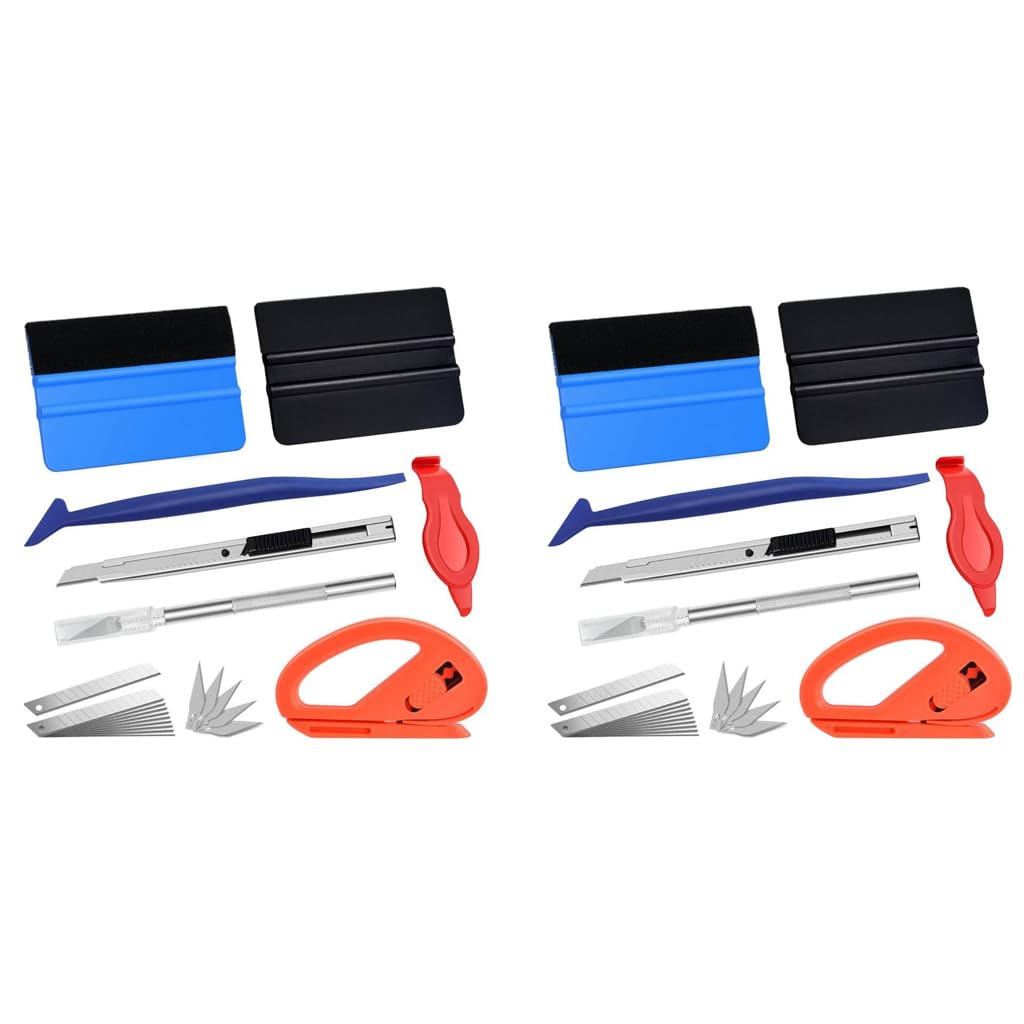 ZIBUYU Car Window Film Tint Squeegee Kit for Automotive Glass | 18PCS Installation Tools