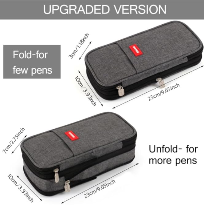 Zibuyu Pencil Case for School, Office and Travel with Multi Compartments | Stylish Organizer Pouch