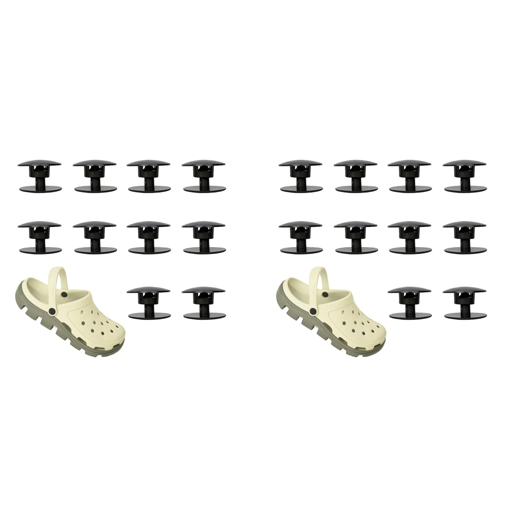 ZIBUYU Replacement Rivets for Crocs Strap Repair with Resin Fastener Buttons 200 pcs