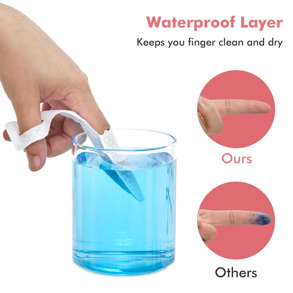 SNOWIE SOFT Baby Teeth Cleaning Wipes 30 pcs for Oral Care with Finger Cot Loop | Gum Safe