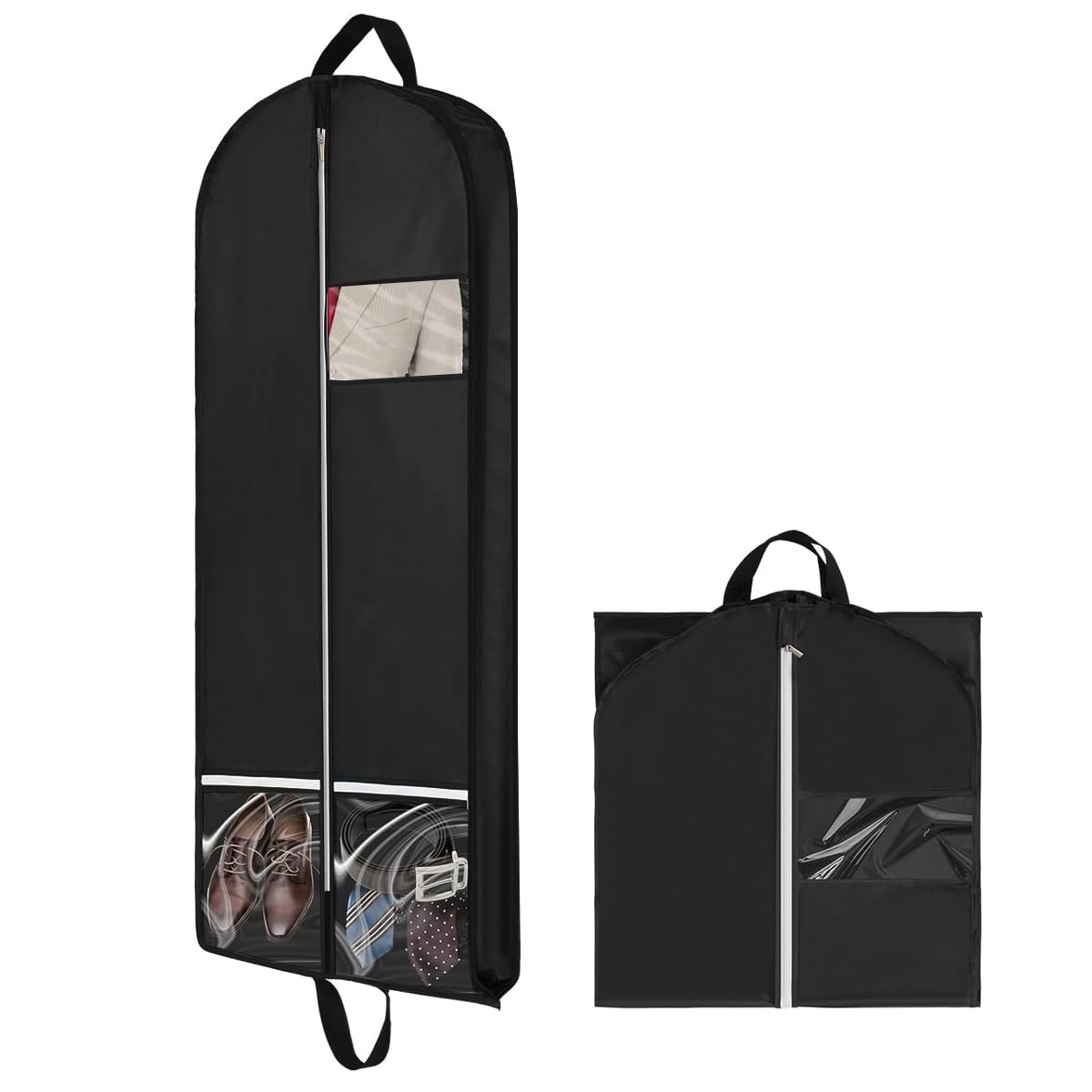 HASTHIP Garment Bags for Travel and Closet Storage with 50 in Cover and Dual Handles