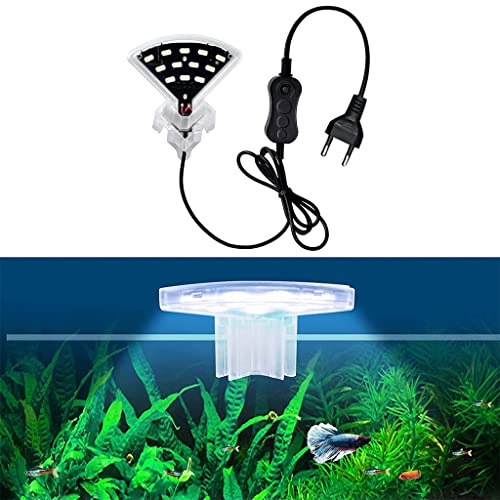 ELEPHANTBOAT® Waterproof 5W Small Aquarium Tank LED Lights,Aquatic Plants Growing Light for Small,Medium Sized Fish Tank