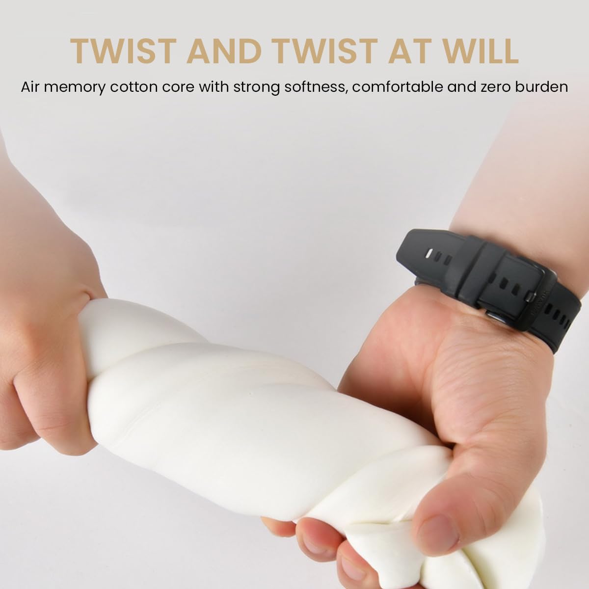 STHIRA Car Armrest Cushion for Center Console with Side Storage Pouch in Beige PU Leather | Ergonomic Support and Universal Fit