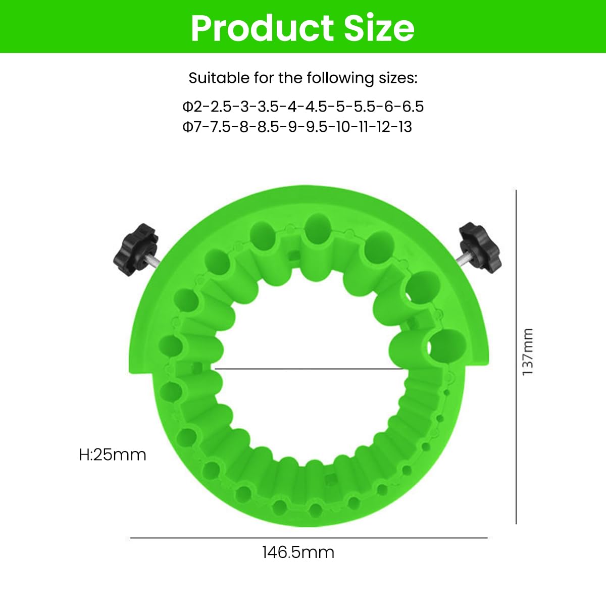 Serplex Drill Bit Sharpener Attachment for 2–13mm Bits with 20 Groove Tilt System | DIY & Professional Use