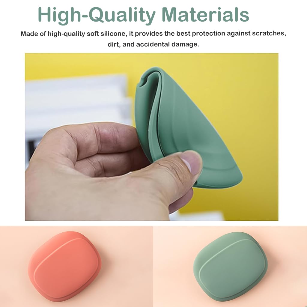ZIBUYU Earphone Pouch for Travel with 9x7.6x2.5 cm Open Design Silicone Case | Waterproof Storage Bag
