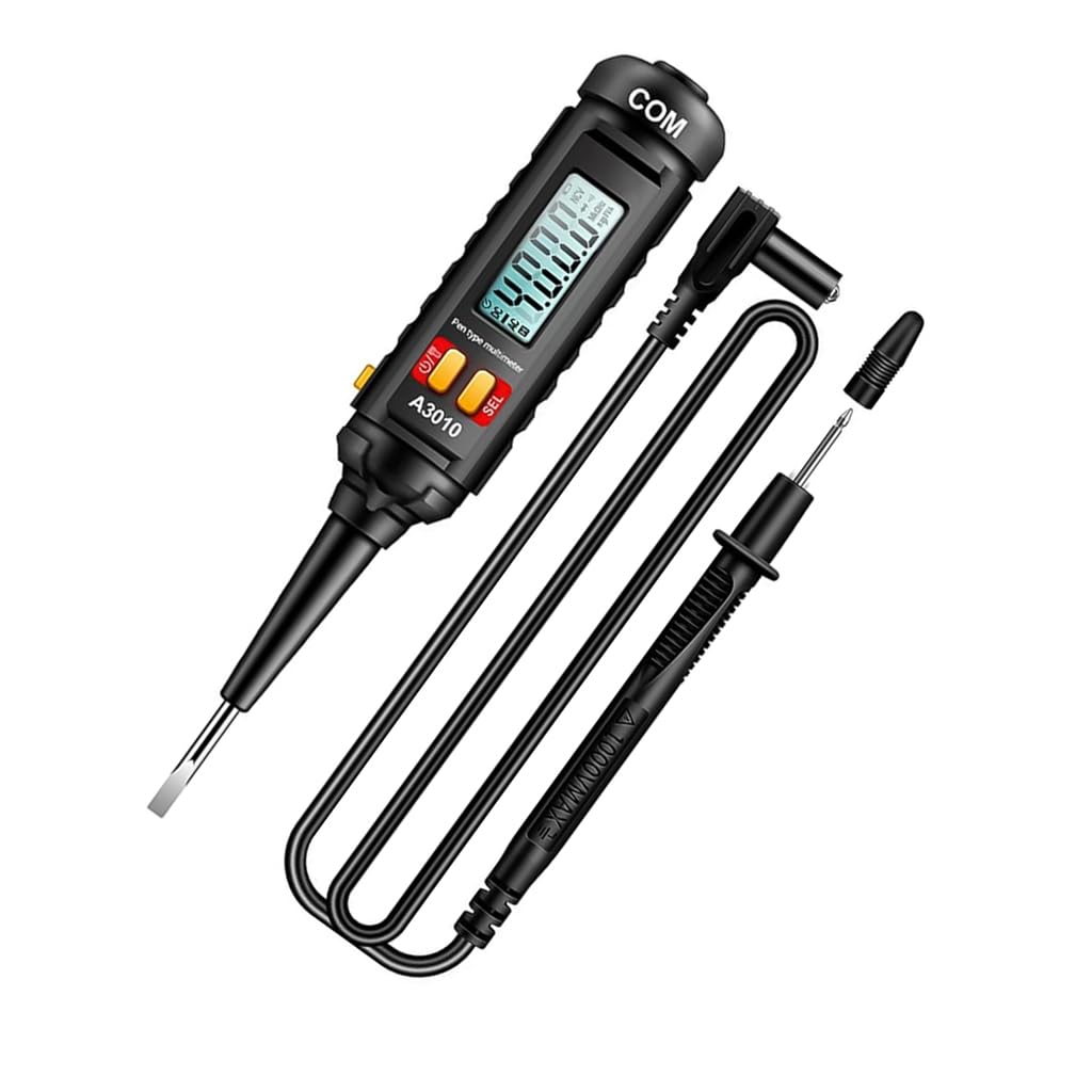 Serplex Voltage Tester Pen for AC/DC Circuits with LCD Display and Non-Contact Detection | 4000 Count Digital Multimeter