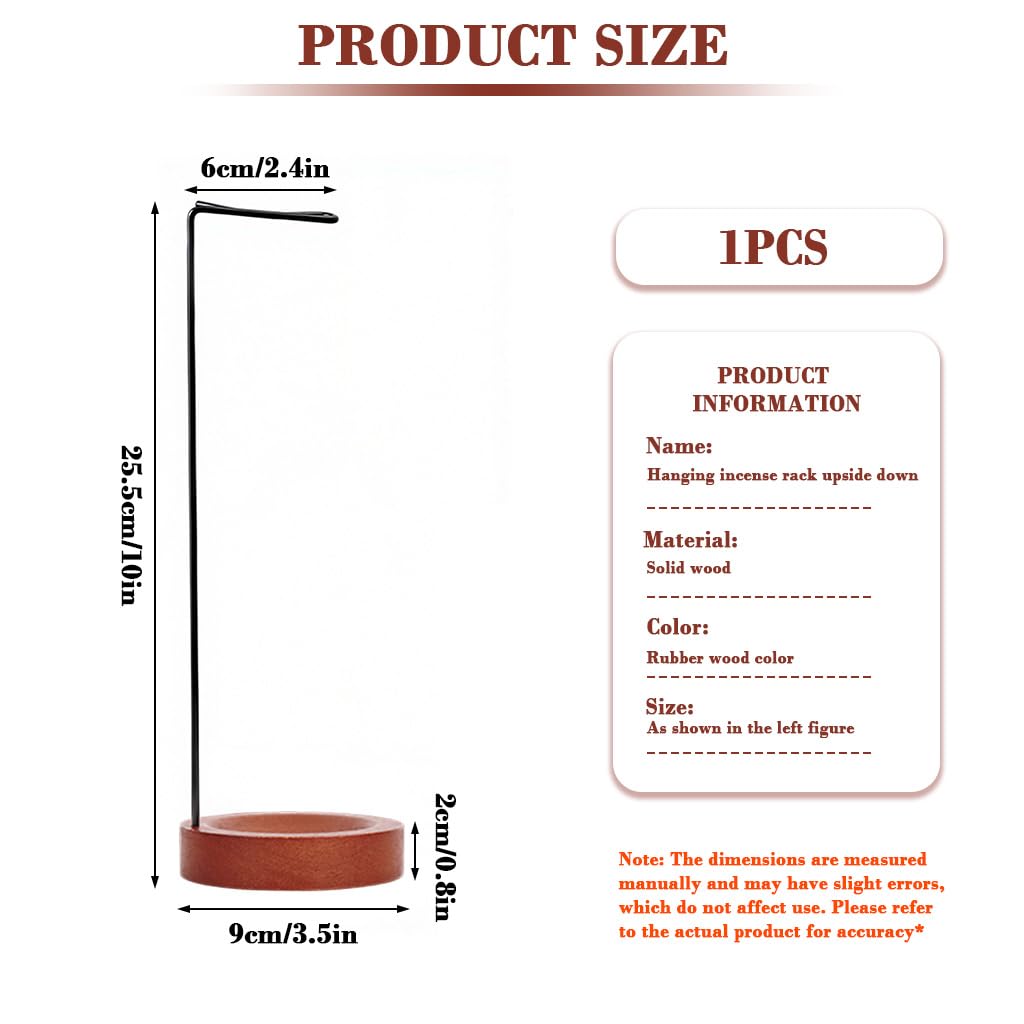 HASTHIP Agarbatti Holder Set of Two for Puja and Meditation featuring Upside Down Design with Rosewood Base