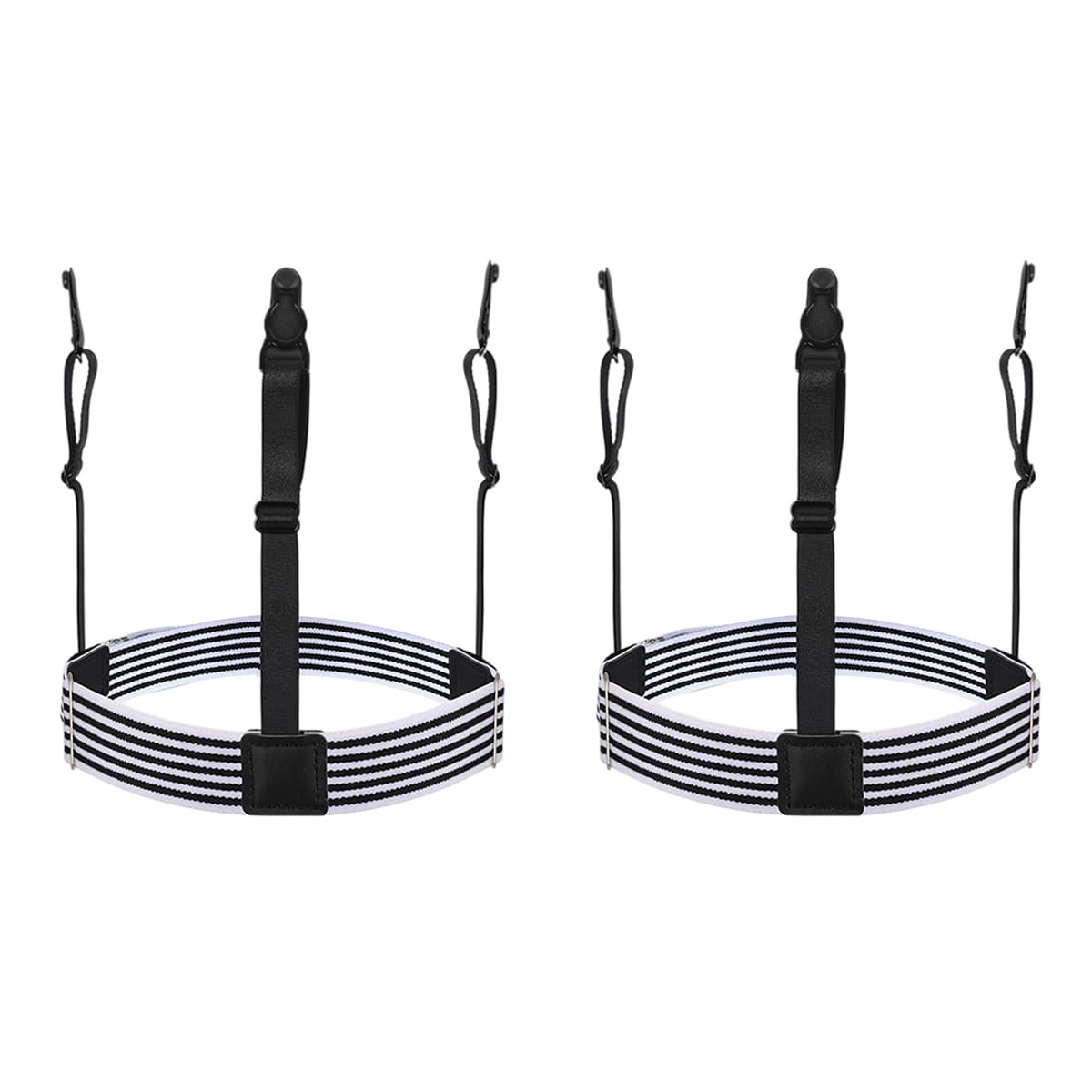 GUSTAVE Shirt Tucker Belt for Men featuring 2pcs Adjustable Elastic Clips | Invisible Shirt Stays for a Neat Look