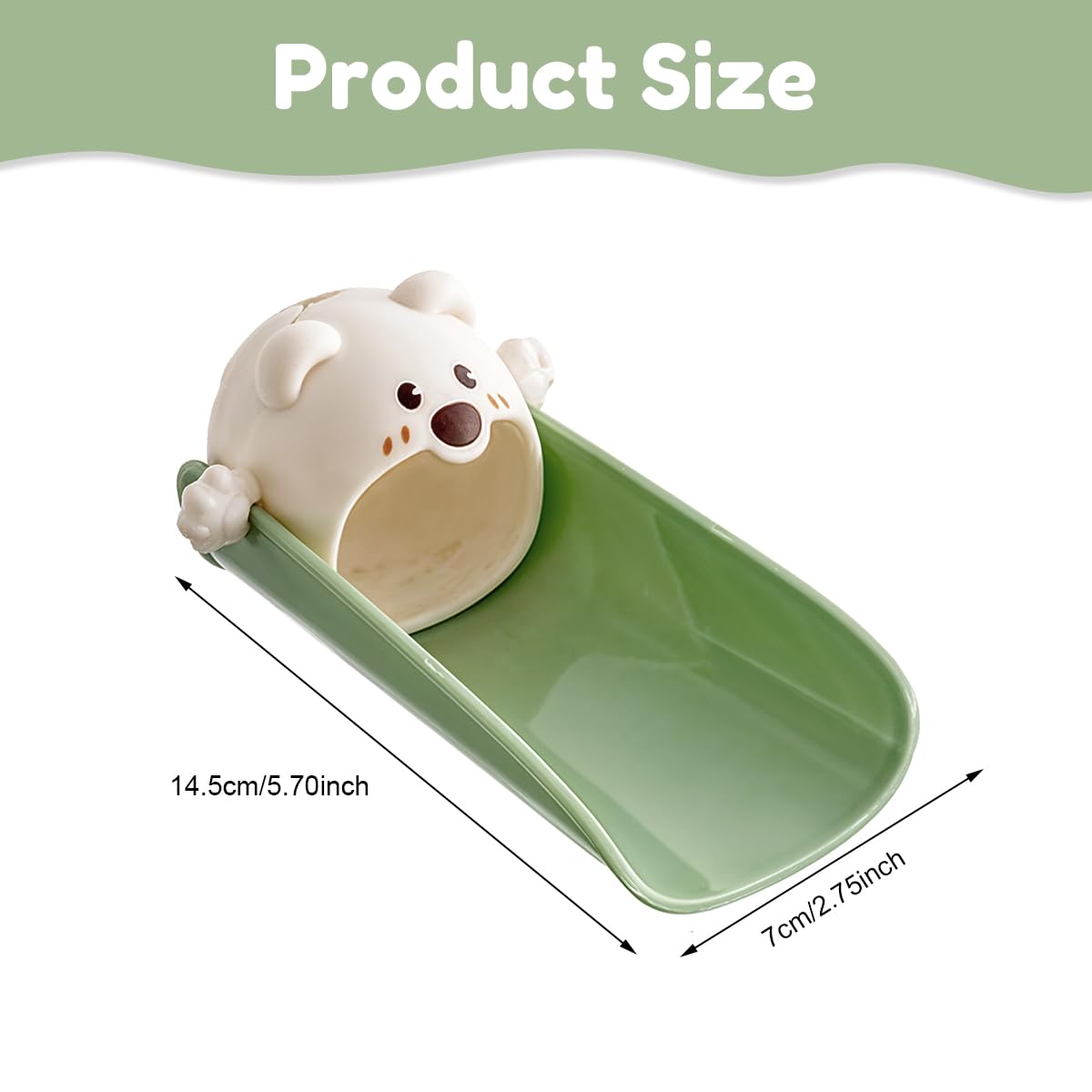 SNOWIE SOFT Water Faucet Extender for Kids with U Channel Clip On Design 2 PCS | BPA Free Green