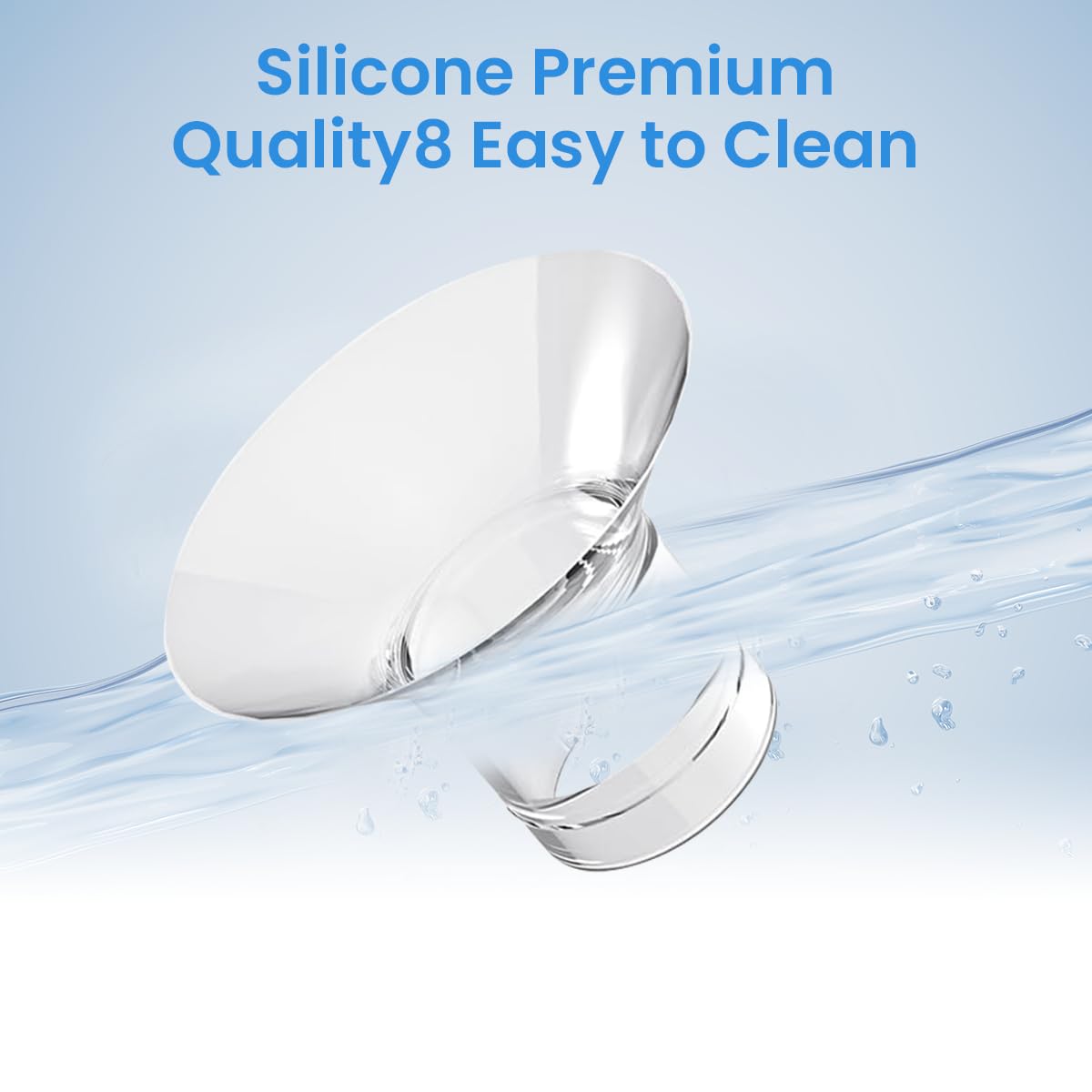 SNOWIE SOFT Breast Pump Accessories for Medela and Spectra featuring 4pcs 19mm Silicone Flange Inserts | Comfortable and BPA Free Pumping